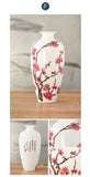 Ceramic Vase With Printed Blossoms Chinese Vase For Interior Designing Home Decors