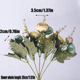 Artificial Beautiful Peony Bouquets For Home Wedding Party Decorations High Quality Silk Material Artificial Flowers