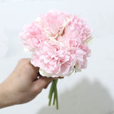 5 Heads Artificial Hydrangea Flowers Silk Material Artificial Flower Decors For Home Decorations Parties Fake Flowers