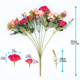 Artificial Peony Flowers High Quality Plastic Flowers Bouquets For Home Decors and Weddings Decors