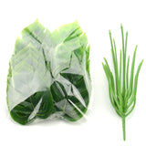 1Bunch 28CM/48CM  Artificial Scindapsus Aureus Leaf For Home Decoration Garden Decors Outdoor Decors