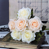 White Rose Artificial Flowers For Home Decorations High Quality Flower Decorations For Weddings and Parties