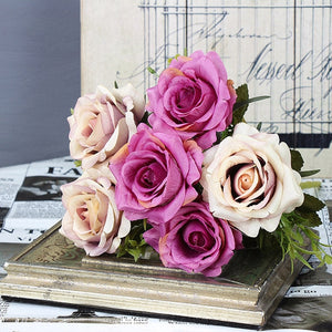 White Rose Artificial Flowers For Home Decorations High Quality Flower Decorations For Weddings and Parties