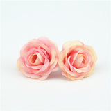 10 PCs 2.5cm Mini Rose Artificial Flowers Silk Material Fake Flowers For Wedding Decorations Home Decorations