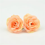 10 PCs 2.5cm Mini Rose Artificial Flowers Silk Material Fake Flowers For Wedding Decorations Home Decorations