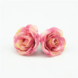 10 PCs 2.5cm Mini Rose Artificial Flowers Silk Material Fake Flowers For Wedding Decorations Home Decorations