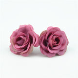 10 PCs 2.5cm Mini Rose Artificial Flowers Silk Material Fake Flowers For Wedding Decorations Home Decorations