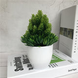 Artificial Flower Bushes Potted Flower Pots Plastic Fake Flowers Home Decorations Indoor Decors