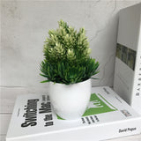 Artificial Flower Bushes Potted Flower Pots Plastic Fake Flowers Home Decorations Indoor Decors