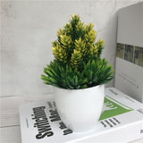 Artificial Flower Bushes Potted Flower Pots Plastic Fake Flowers Home Decorations Indoor Decors