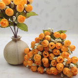 15Heads Small Peony Artificial Flowers For Bouquets Wedding Decorations Home Decors Party Arrangements Table Top Decorations