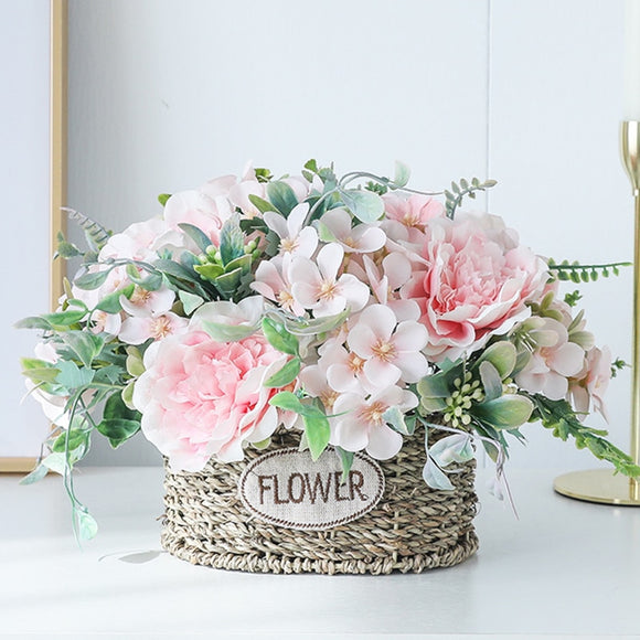 Artificial Flower Decorations Bouquets Roses Hydrangea Peony Flowers Home Decorations Wedding Decors