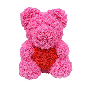 Rose Bears For Your Loved Ones Cute Bear Covered By Roses For Her Birthday Gift For Special Ones