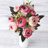 Artificial Beautiful Peony Bouquets For Home Wedding Party Decorations High Quality Silk Material Artificial Flowers