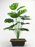 Artificial Tropical Palm Monstera Leaves For Home Decoration Garden Decors Living Room Bathroom Decorations Fake Plants