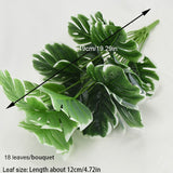 Artificial Tropical Palm Monstera Leaves For Home Decoration Garden Decors Living Room Bathroom Decorations Fake Plants