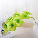 Artificial White Orchid Flowers High Quality Butterfly Moth Fake Flowers For Weddings and Home Decorations