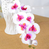 Artificial White Orchid Flowers High Quality Butterfly Moth Fake Flowers For Weddings and Home Decorations