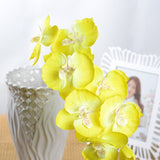 Artificial White Orchid Flowers High Quality Butterfly Moth Fake Flowers For Weddings and Home Decorations