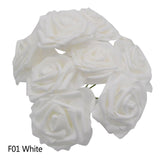 25 Heads 8CM New Artificial Foam Roses For Home Decorations Living Room Decorations Bedroom Decorations