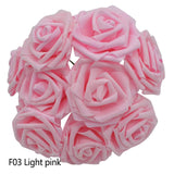 25 Heads 8CM New Artificial Foam Roses For Home Decorations Living Room Decorations Bedroom Decorations