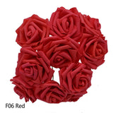 25 Heads 8CM New Artificial Foam Roses For Home Decorations Living Room Decorations Bedroom Decorations