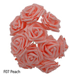 25 Heads 8CM New Artificial Foam Roses For Home Decorations Living Room Decorations Bedroom Decorations