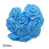 25 Heads 8CM New Artificial Foam Roses For Home Decorations Living Room Decorations Bedroom Decorations