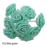 25 Heads 8CM New Artificial Foam Roses For Home Decorations Living Room Decorations Bedroom Decorations