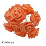 25 Heads 8CM New Artificial Foam Roses For Home Decorations Living Room Decorations Bedroom Decorations