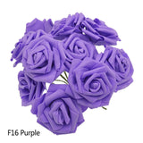 25 Heads 8CM New Artificial Foam Roses For Home Decorations Living Room Decorations Bedroom Decorations