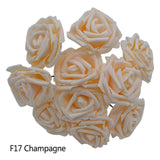 25 Heads 8CM New Artificial Foam Roses For Home Decorations Living Room Decorations Bedroom Decorations