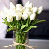 10PCs Artificial Tulip Flowers Real Feel Artificial Bouquets For Home Living Room Decorations Indoor Artificial Plants