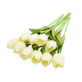 10PCs Artificial Tulip Flowers Real Feel Artificial Bouquets For Home Living Room Decorations Indoor Artificial Plants