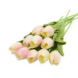 10PCs Artificial Tulip Flowers Real Feel Artificial Bouquets For Home Living Room Decorations Indoor Artificial Plants