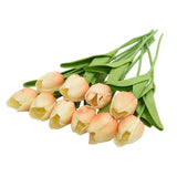 10PCs Artificial Tulip Flowers Real Feel Artificial Bouquets For Home Living Room Decorations Indoor Artificial Plants