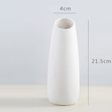 Modern Simple Ceramic Vases Table Top Decorations European Style Decorations White and Black Pots