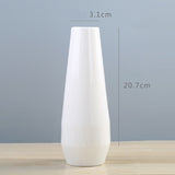 Modern Simple Ceramic Vases Table Top Decorations European Style Decorations White and Black Pots