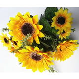 13 Heads Sunflower Artificial Yellow Flowers Best For Home Decors Artificial Flowers