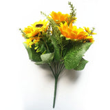 13 Heads Sunflower Artificial Yellow Flowers Best For Home Decors Artificial Flowers