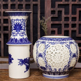 Pierced Ceramic Vase For Home Decors Living Room Decoration Porcelain Flower Vase