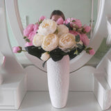 Artificial Peony Flower Bouquet Silk Material Artificial Flowers For Weddings and Parties Home Decors Fake Flowers